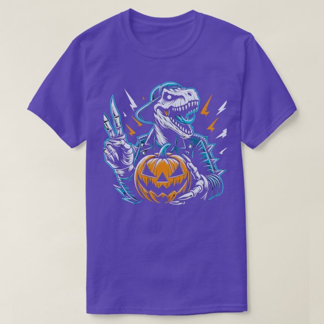 TieDye Dinosaur Hippie Dinosaurier Halloween 1 T-Shirt (Design vorne)