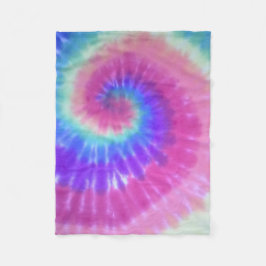 tiedye Fleecedecken-Regenbogenspirale Fleecedecke