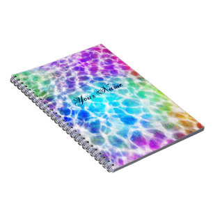 Tiedye Hippie-gewellter Regenbogen-Effekt Notizblock