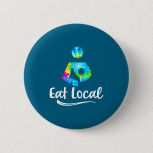 Tiedye Iss Lokales Essen Stillen Überlebender Desi Button