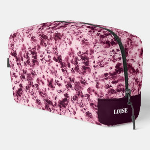Tiedye-Marmor-Kosmetiktasche mit individuellem Nam Waschbeutel