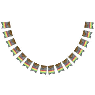 tiedye Party-Flaggenfahne Rasta 1 Wimpelkette