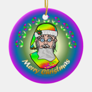 TieDye Sankt Keramikornament