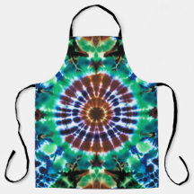 Tiedye-Schürze in Erdtönen