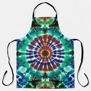 Tiedye-Schürze in Erdtönen Schürze