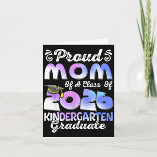 Tiedye stolze Mutter eines Absolventen der Klasse  Karte