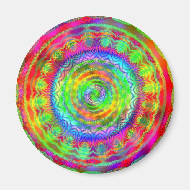 Tiedye Target Magnet (Vorne)
