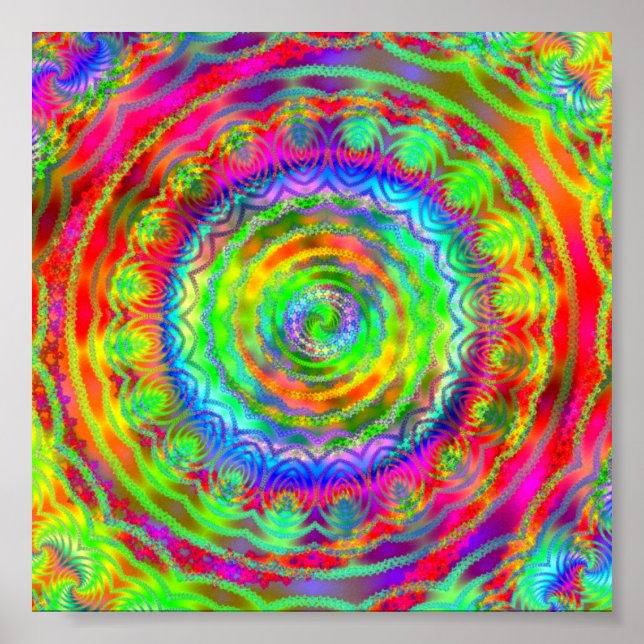 Tiedye Target Poster (Vorne)