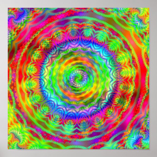 Tiedye Target Poster (Vorne)