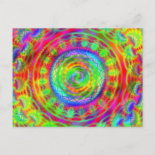 Tiedye Target Postkarte