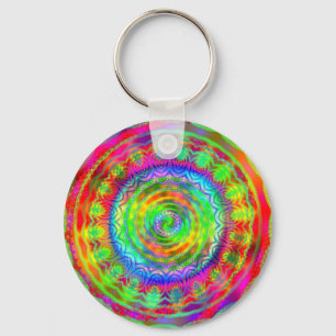 Tiedye Target Schlüsselanhänger