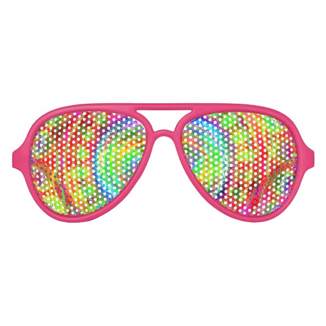 Tiedye Target Sonnenbrille (Vorderseite)