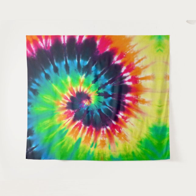 Tiedye Wandteppich (Vorderseite (Horizontal))