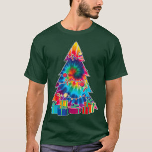 TieDye Weihnachten Groovy 60er Jahre Vintage Retro T-Shirt