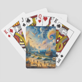 Tief am Meer: Eine surreale Küstenlandschaft Spielkarten