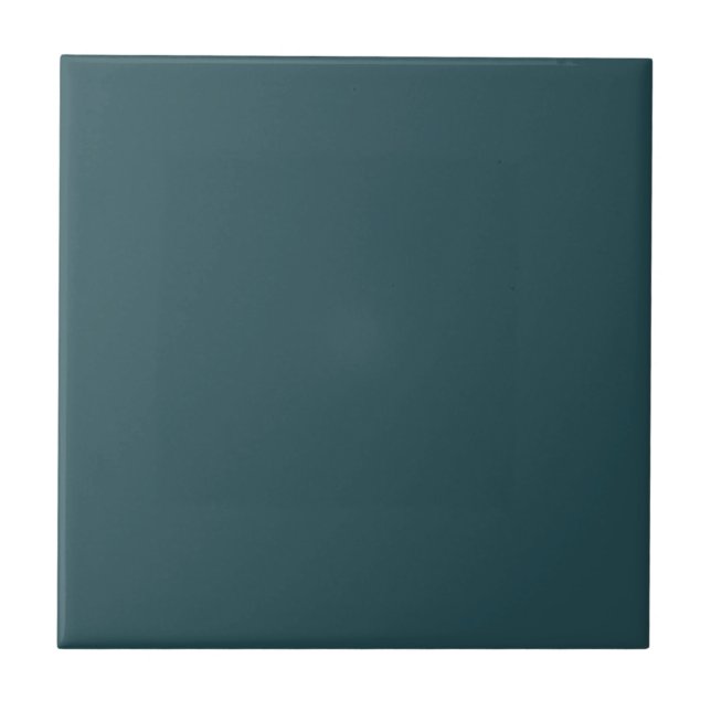 Tief Aquamarine Solid Color Fliese (Vorderseite)