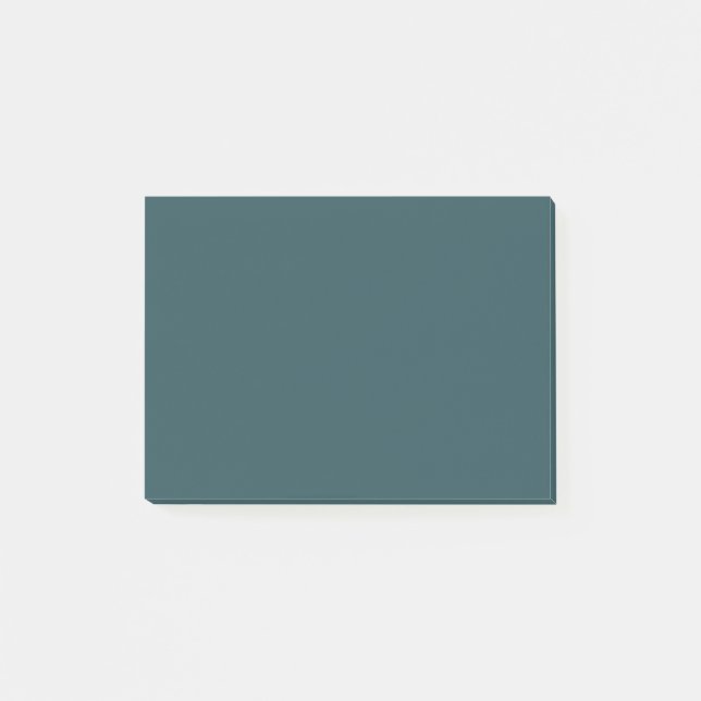 Tief Aquamarine Solid Color Post-it Klebezettel (Vorderseite)