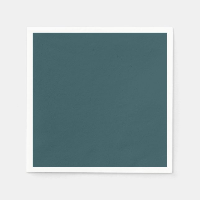 Tief Aquamarine Solid Color Serviette (Vorderseite)