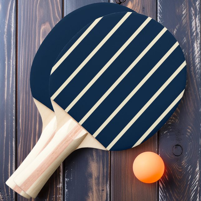 Tief-blaue Streifen und fest Tischtennis Schläger (Von Creator hochgeladen)