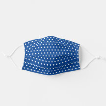 Tief blaues Polka-Dot-Muster