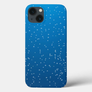 Tief blaues Wasser und winzige Blasen iPhone 13 Hülle