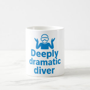 Tief dramatischer Taucher Kaffeetasse