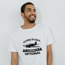 Tief fliegender Humor Warbird Pilot-Shirt T-Shirt