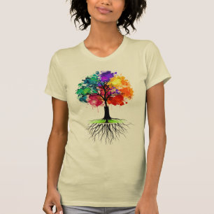 Tief gewurzelter Baum des Lebens T-Shirt