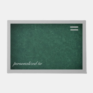 Tief grün mit grauem Grenzgebrauch Fußmatte