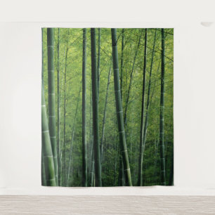 Tief grüner Wald Hintergrund oder Dekoration Wandteppich