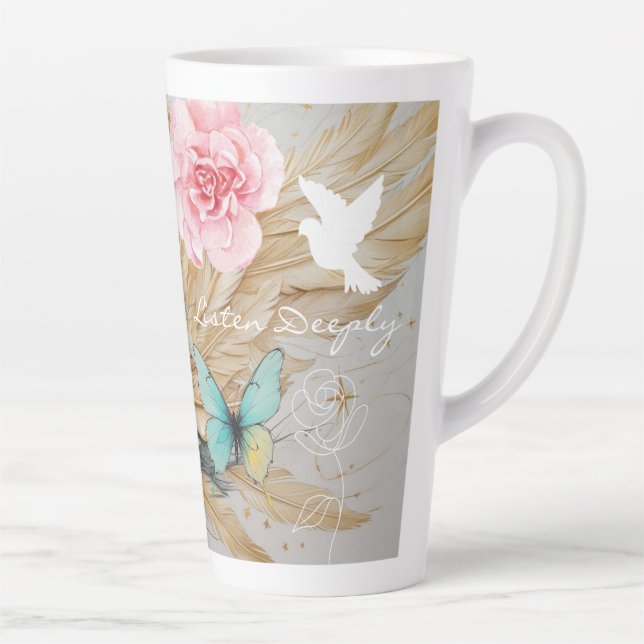 Tief Hören-Latte-Mug Milchtasse (Rechts)