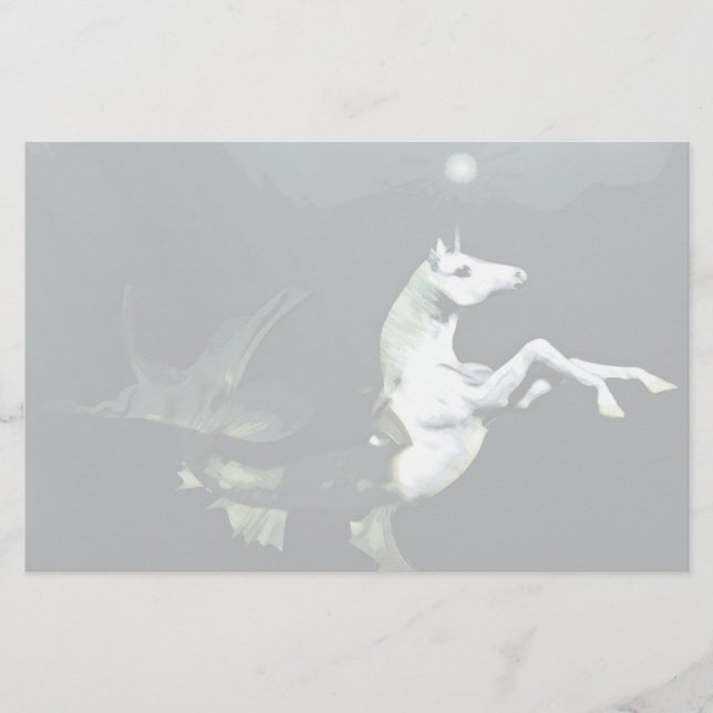 Tief im Meer, unverbaute Stationerie Briefpapier (Vorderseite)