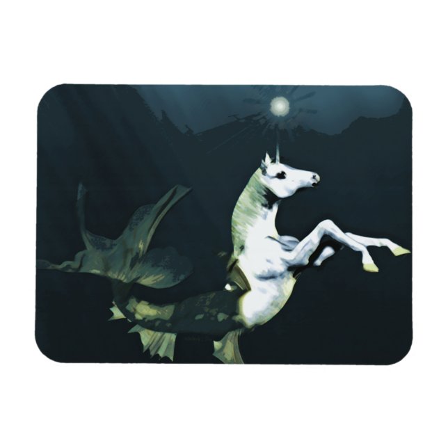 Tief im Meer Vinyl Magnet (Horizontal)