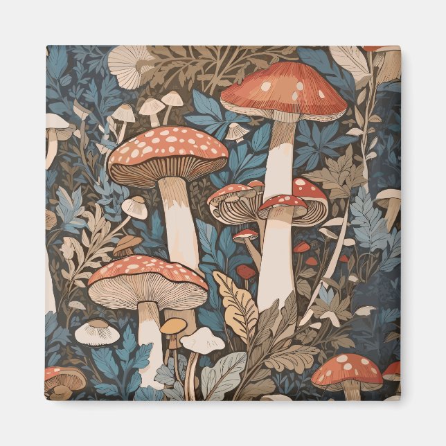 Tief im Wald Pilze. Magnet (Vorne)