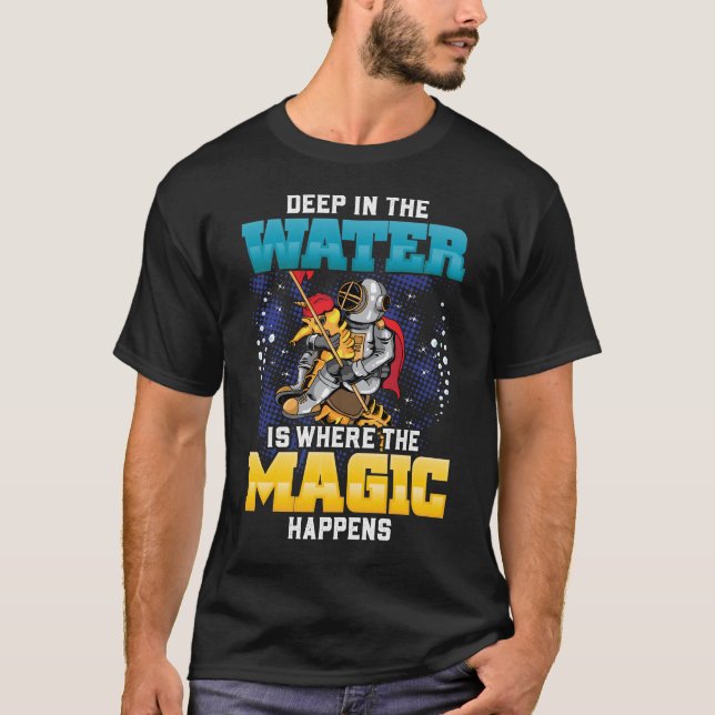 Tief im Wasser tauchen T-Shirt (Vorderseite)