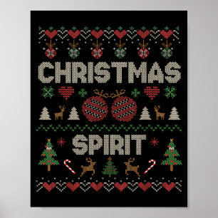 Tief im Weihnachts-Srit-Paar passend Christm Poster