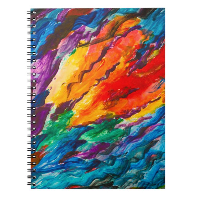 tief in die unbekannte Abstraktion, Kunst, Hinterg Notizblock (Vorderseite)