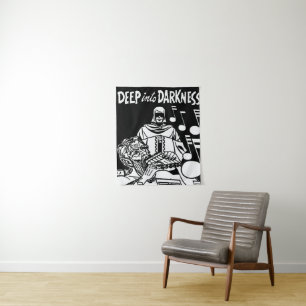 Tief in Dunkelheit Vintage Comicen Grimmige Sensen Wandteppich