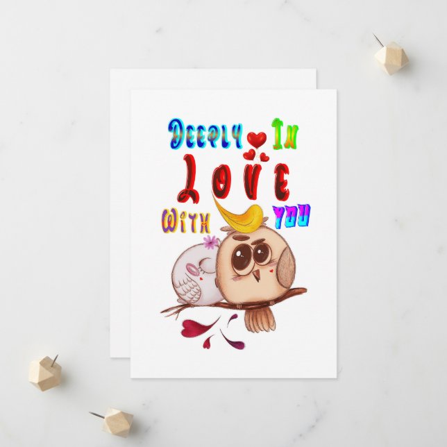 tief in Liebe mit Ihnen Ankündigung (Vorderseite/Rückseite Beispiel)