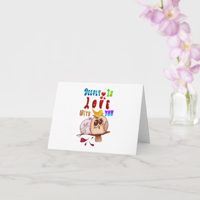 tief in Liebe mit Ihnen Karte (Orchidee)