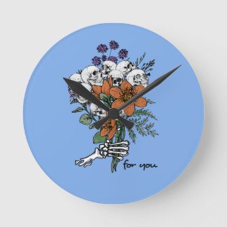 Tief in meinen Knochen für dich Runde Wanduhr