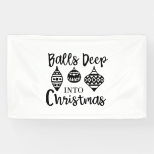 Tief in Weihnachten Lustiger Weihnachten Xmas  Banner