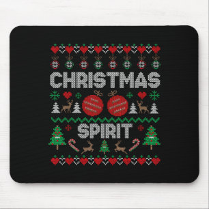 Tief in Weihnachten Srit Paare passendes hässliche Mousepad