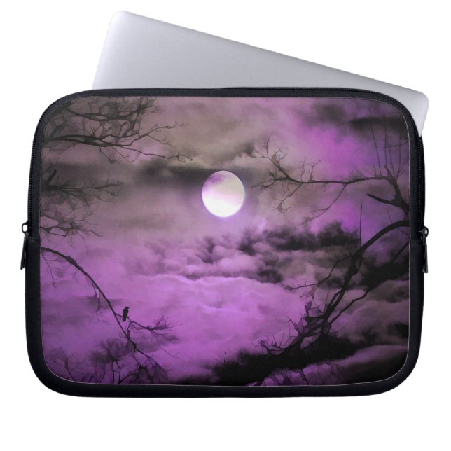 Tief Lila Bliss Laptopschutzhülle (Vorderseite)
