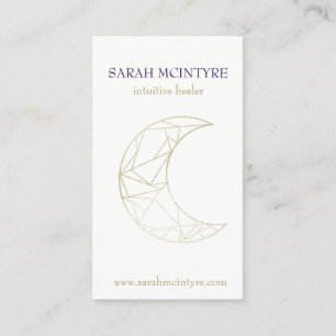 Tief Lila Himmelsmond-Psychischer Heiler Telefonnummerkarte