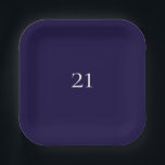 Tief Lila Papierplatte Pappteller<br><div class="desc">Tief Lila Papierplatte</div>