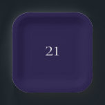 Tief Lila Papierplatte Pappteller<br><div class="desc">Tief Lila Papierplatte</div>