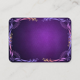 Tief Lila Vorlage mit Grenzdesign Visitenkarte