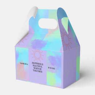 Tief Lila weiche Schicht Geschenkschachtel