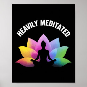 Tief meditierte Yoga-Lotus-Entspannungslanze Zen-G Poster